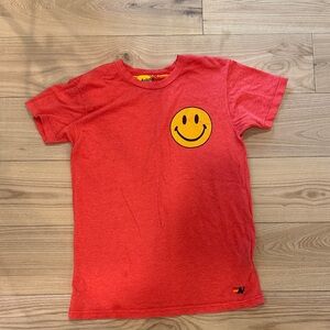 Aviator Nation Red Kids Tee with Smiley Face